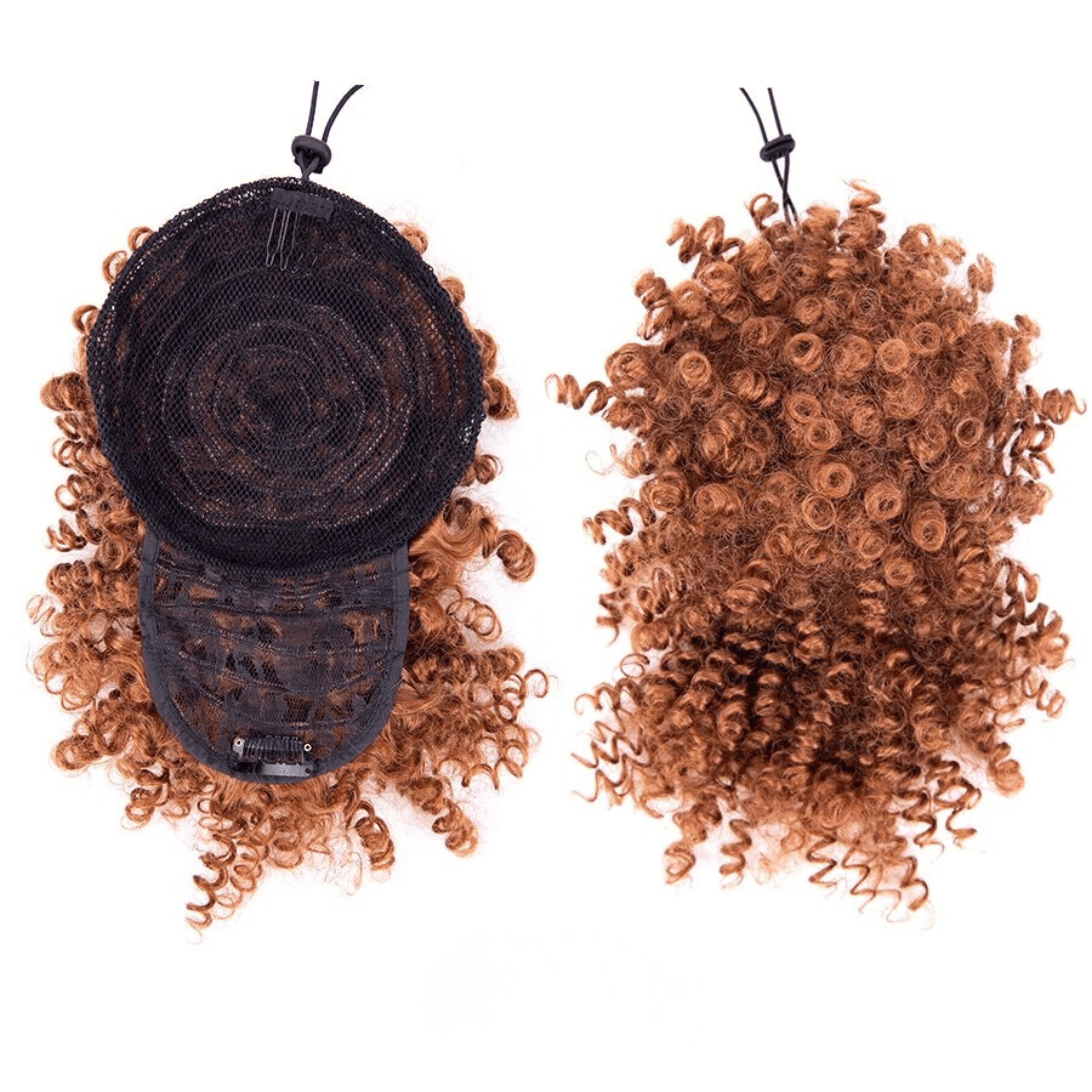 Synthetic Bangs Kinky Curly Hair Afro Wig Afro Barbie Shop Caramel