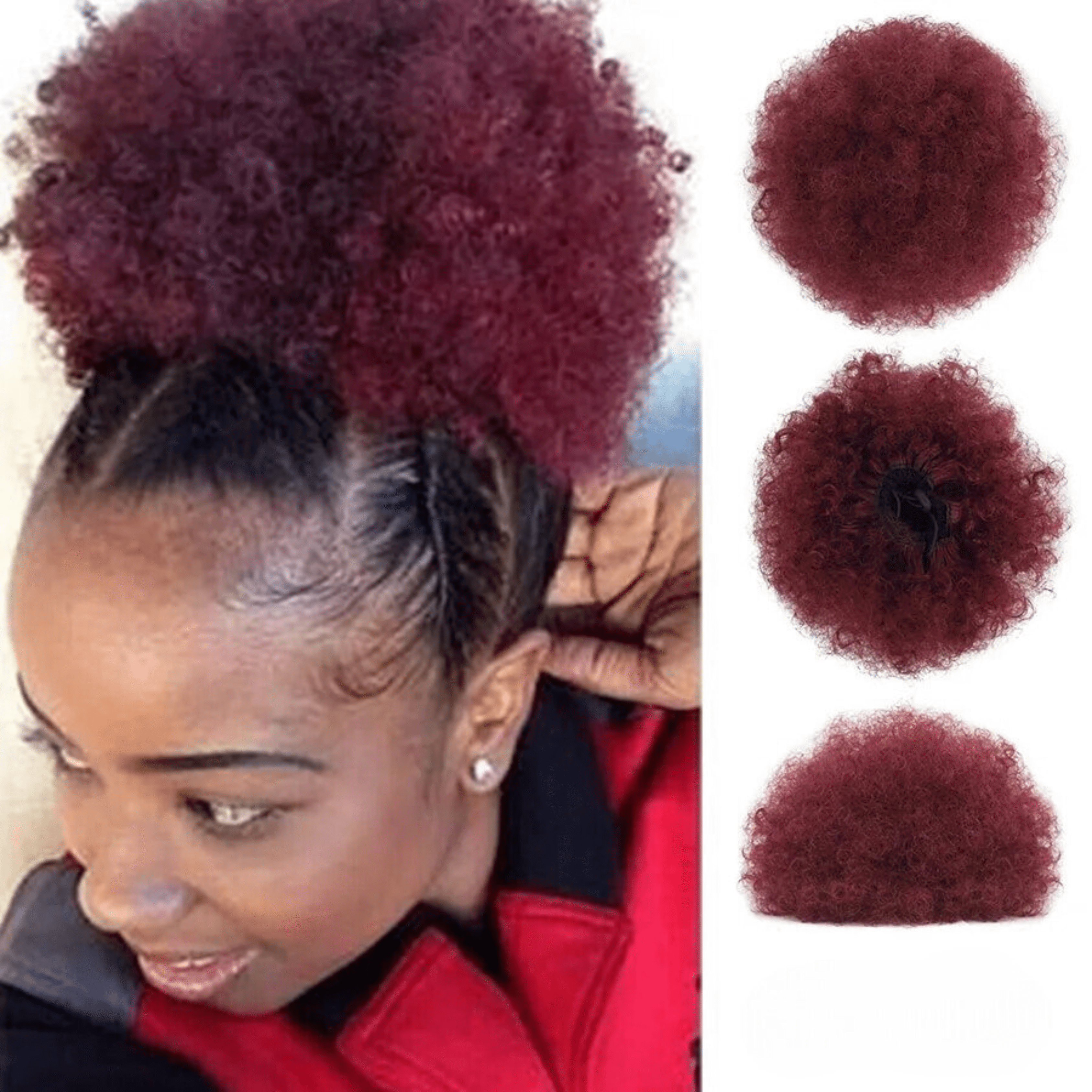 Hair Buns Afro Puff Ponytail Hair Afro Barbie Shop