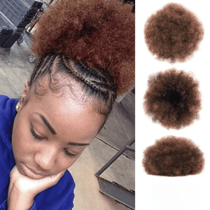 Hair Buns Afro Puff Ponytail Hair Afro Barbie Shop Brown