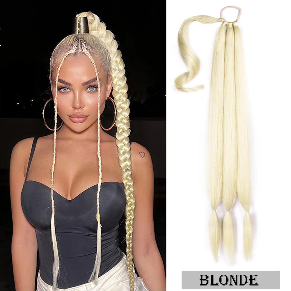 View details for Braided Ponytail Extension Synthetic Long Ponytail Braided Ponytail Extension Synthetic Long Ponytail