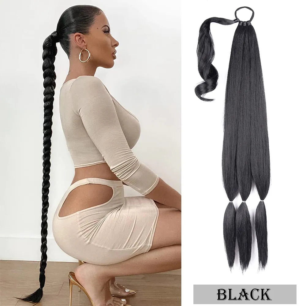 View details for Braided Ponytail Extension Synthetic Long Ponytail Braided Ponytail Extension Synthetic Long Ponytail