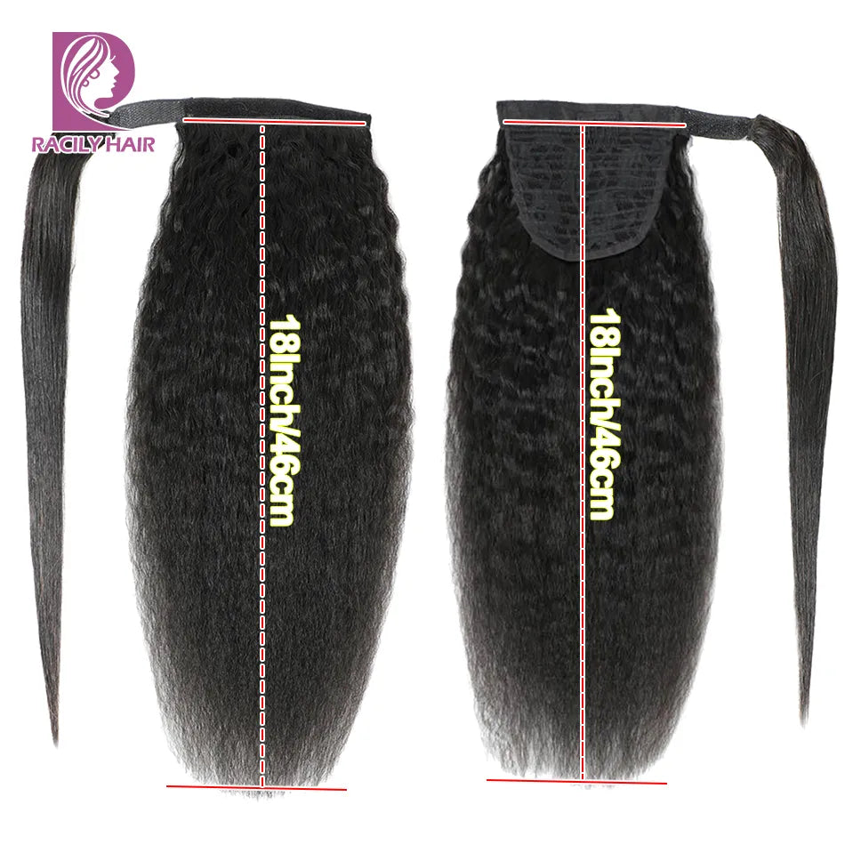 Hair Kinky Sraight Ponytail Human Hair Afro Barbie Shop