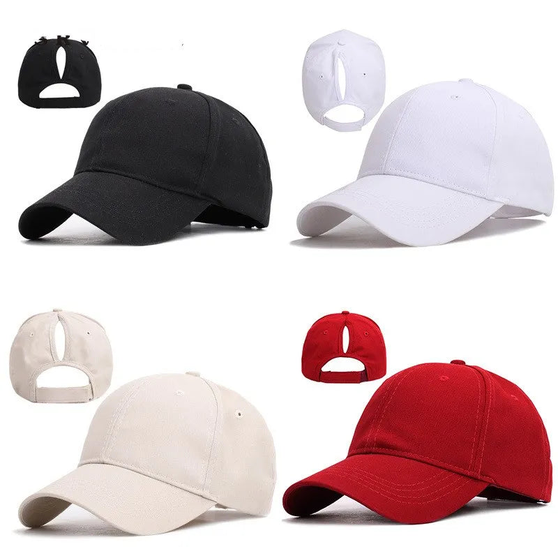 2021 Women's Ponytail Baseball Cap Women Snapback Summer Mesh Hat Female Fashion HIp Hop Hats Casual Adjustable Outdoor Bone Afro Barbie
