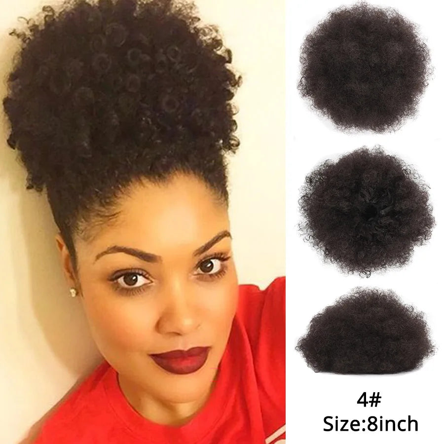 Hair Buns Afro Puff Ponytail Hair Afro Barbie Shop