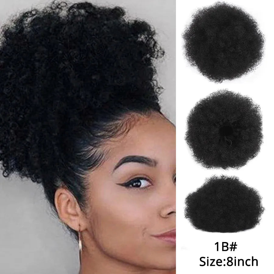 Hair Buns Afro Puff Ponytail Hair Afro Barbie Shop