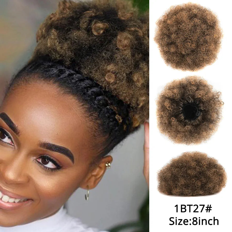 Hair Buns Afro Puff Ponytail Hair Afro Barbie Shop