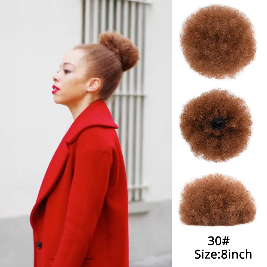 Hair Buns Afro Puff Ponytail Hair Afro Barbie Shop