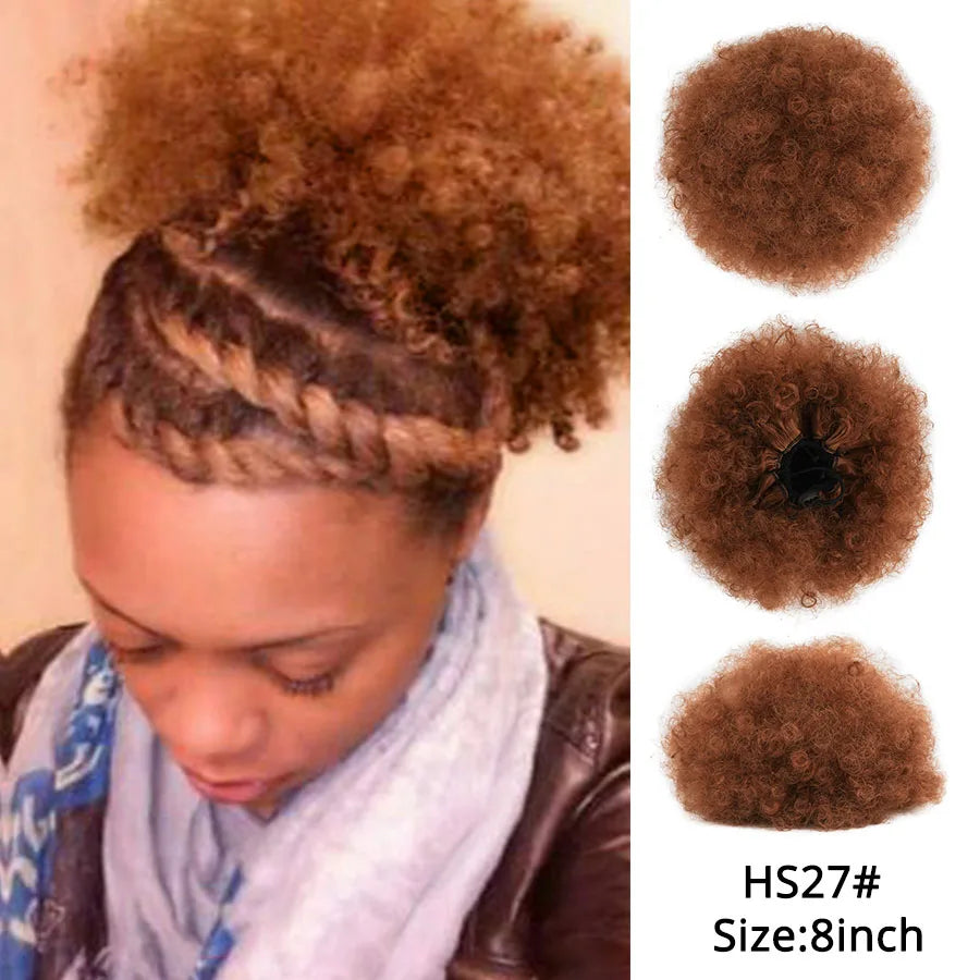 Hair Buns Afro Puff Ponytail Hair Afro Barbie Shop