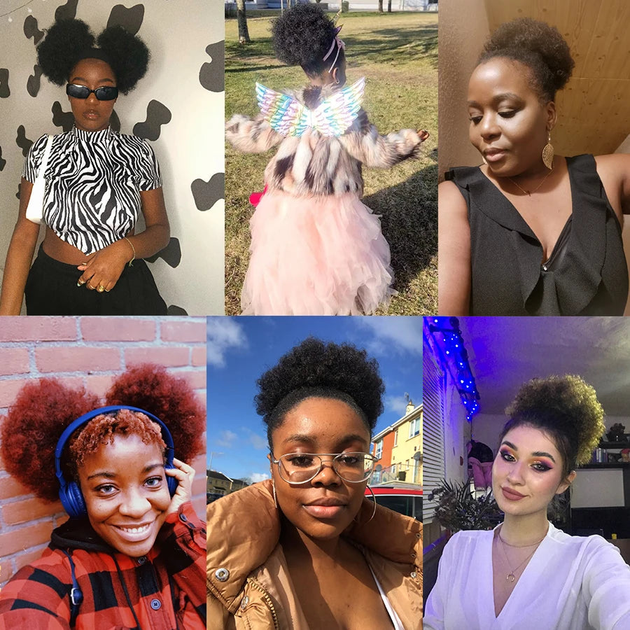 Hair Buns Afro Puff Ponytail Hair Afro Barbie Shop
