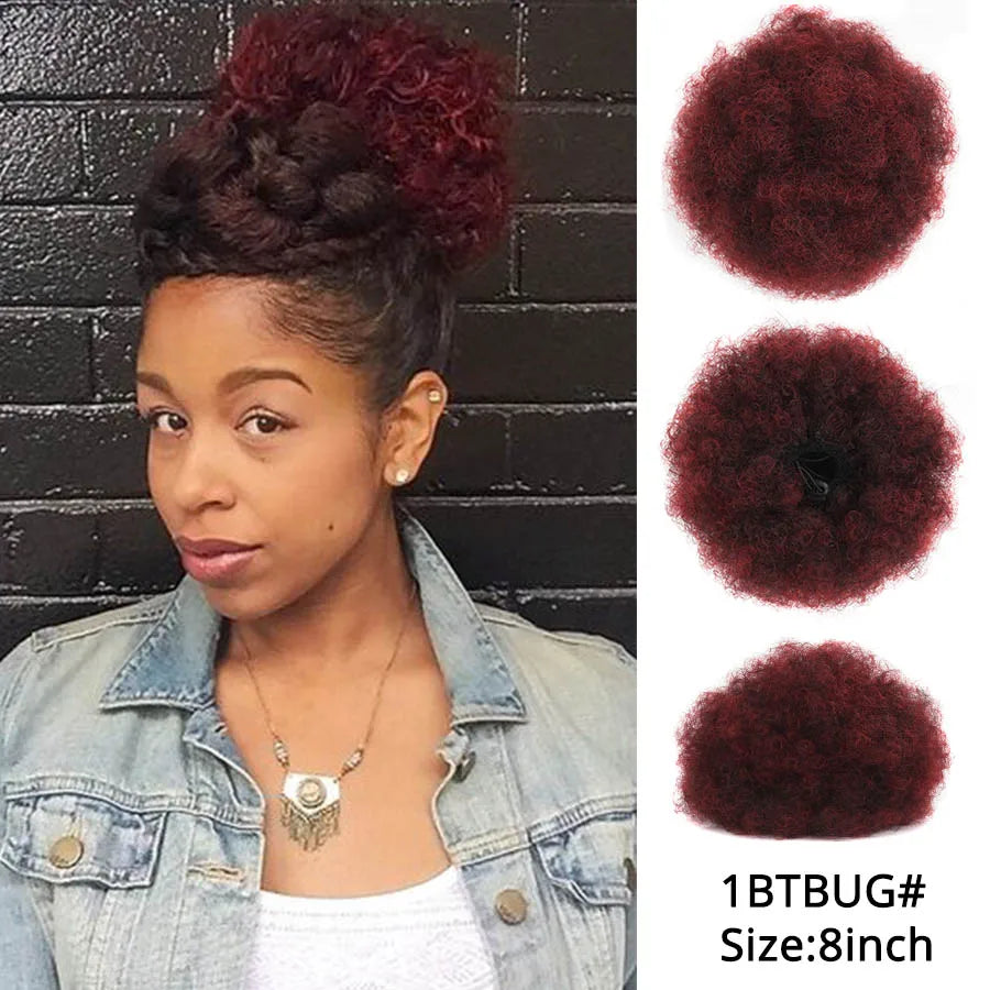 Hair Buns Afro Puff Ponytail Hair Afro Barbie Shop