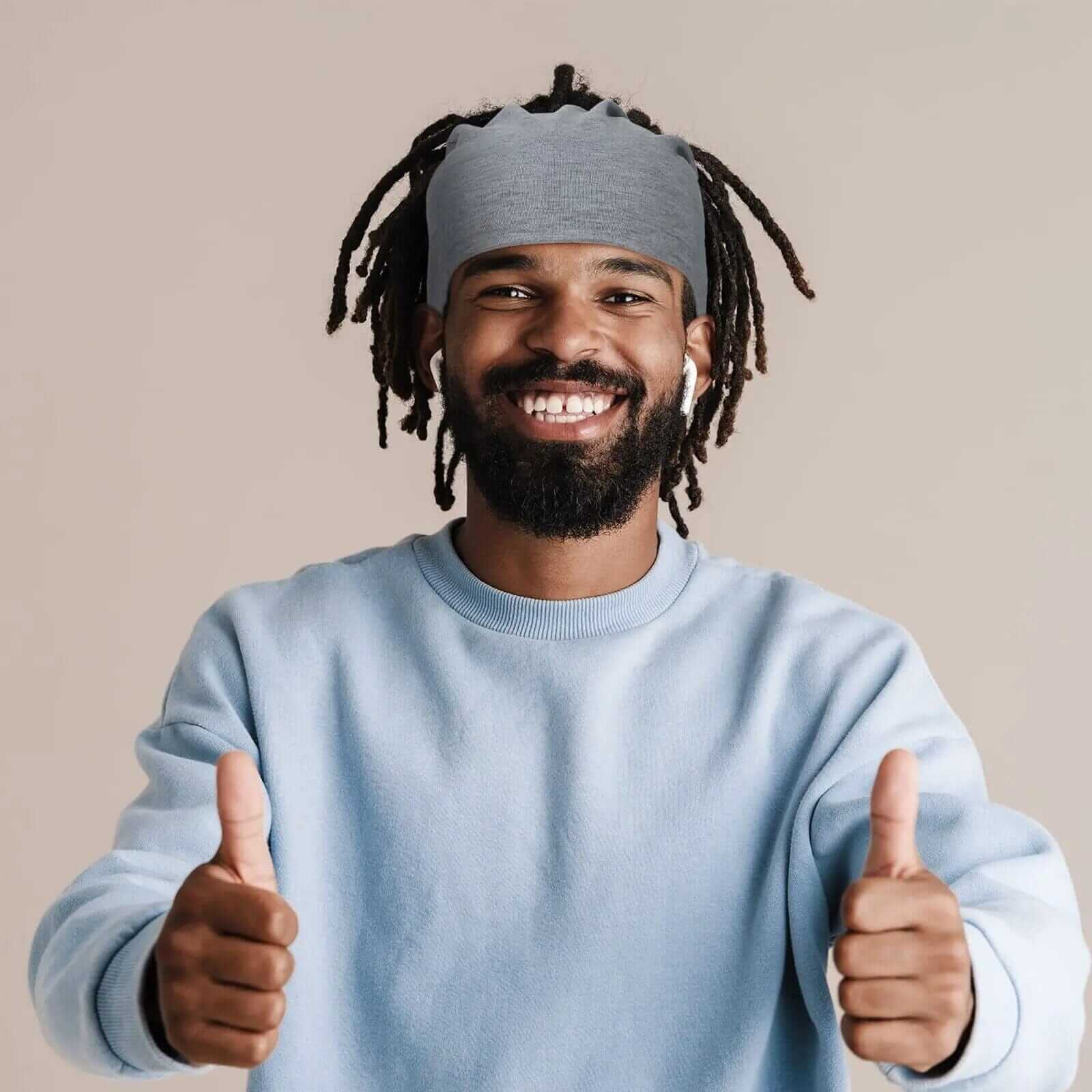 Unisex Spandex Dreadlocks Tube Sock Wide Elastic Headband Loc Cap Long Hair Dreads Satin Head Wrap for Women Men Sleeping Caps Afro Barbie