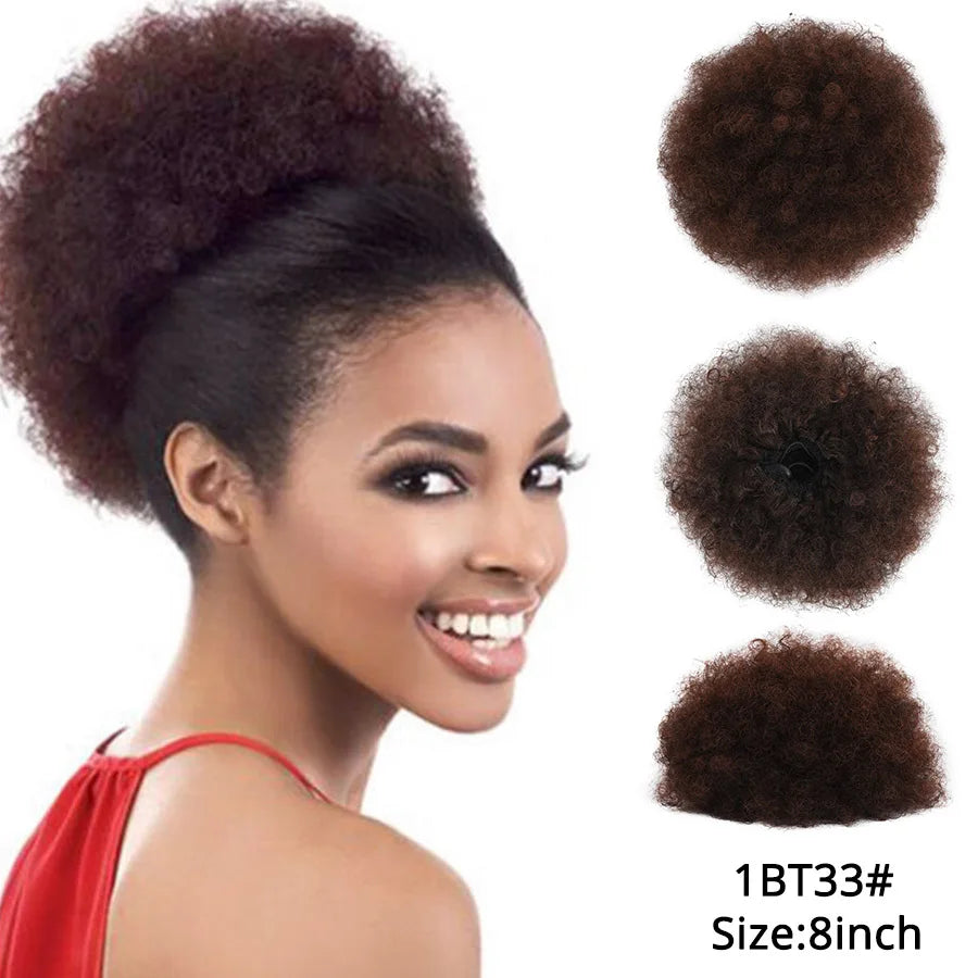 Hair Buns Afro Puff Ponytail Hair Afro Barbie Shop