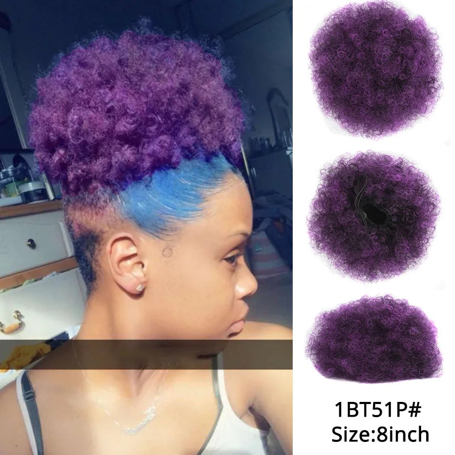 Hair Buns Afro Puff Ponytail Hair Afro Barbie Shop