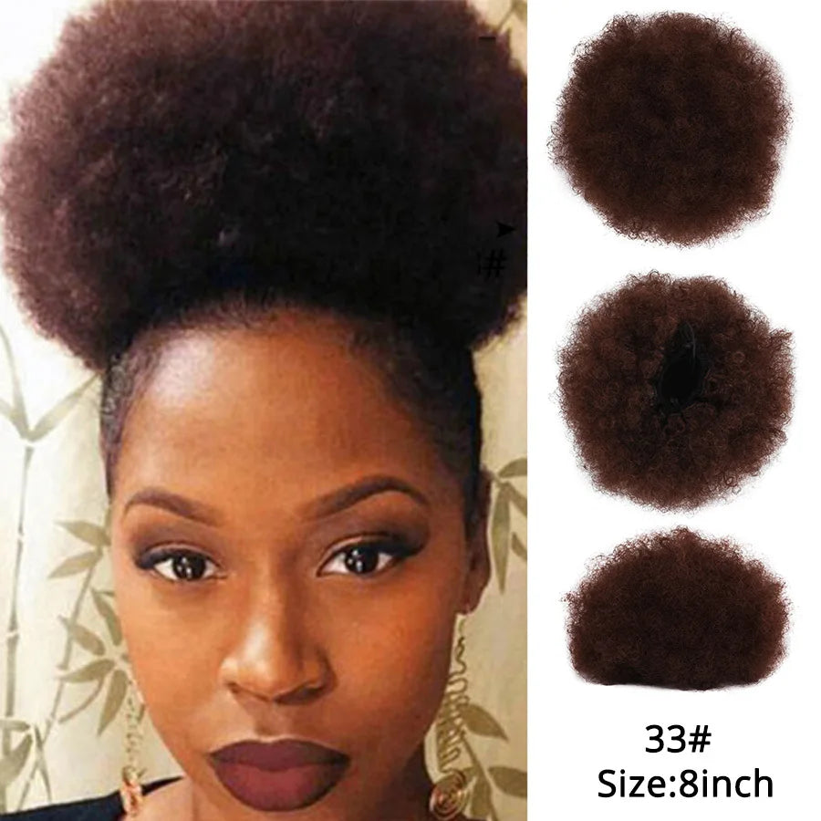 Hair Buns Afro Puff Ponytail Hair Afro Barbie Shop