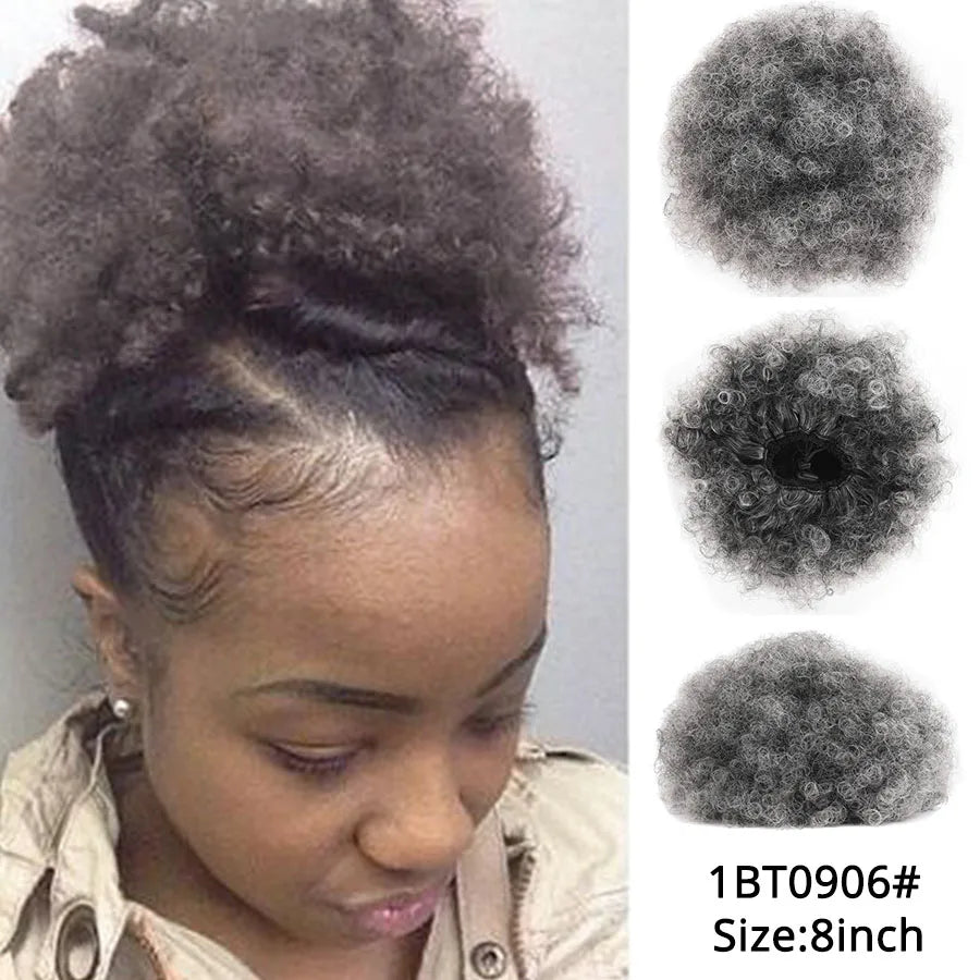 Hair Buns Afro Puff Ponytail Hair Afro Barbie Shop