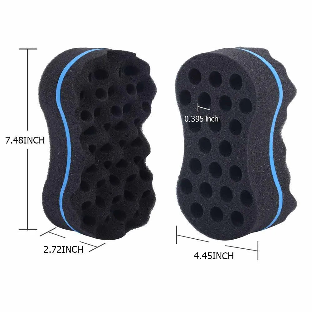 Hair Sponge Brush Magic Barber Twist Curl Sponge Dreads Locking Afro Coil Comb Tornado Care Tool(4PCS) Afro Barbie