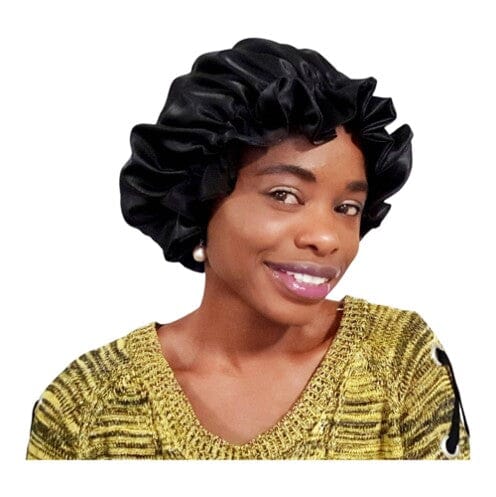 Double Layer Satin Hat Night Sleep Afro Barbie
