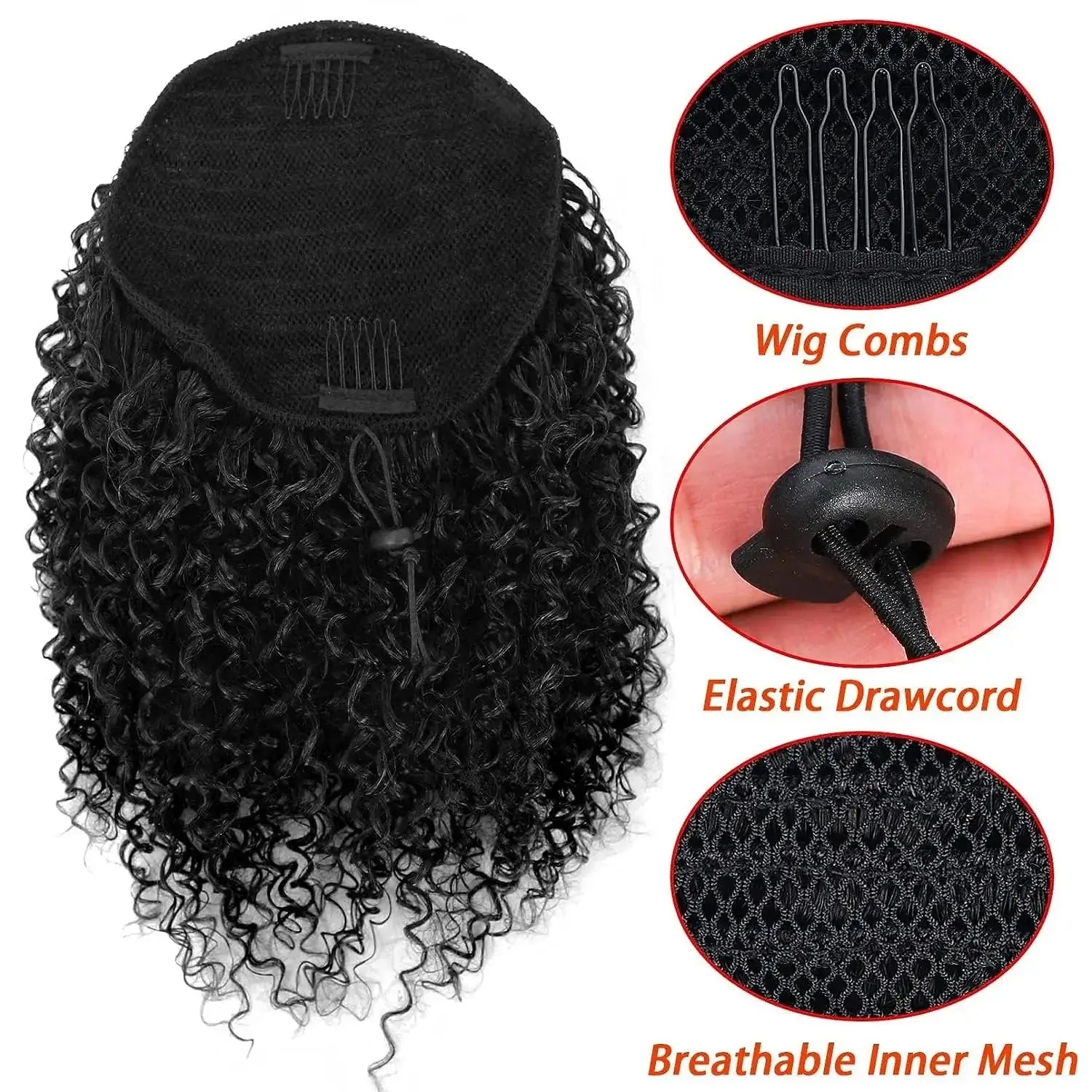 Synthetic Afro Drawstring Ponytail Afro Barbie