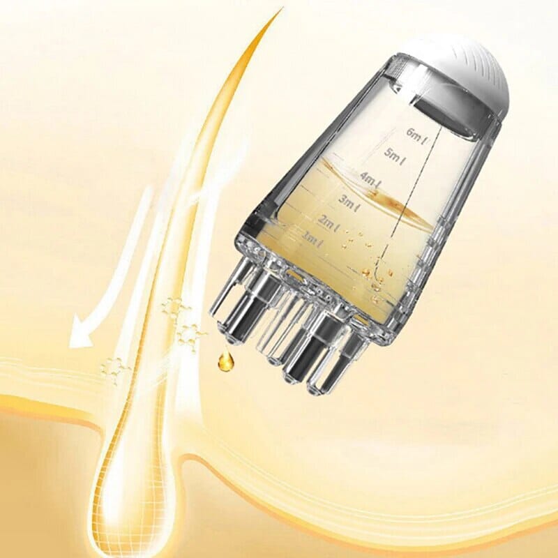 Mini Portable Scalp Applicator Liquid Comb Hair Roots Massage Medicine Comb Hair For Hair Growth Serum Oil Nourish Afro Barbie