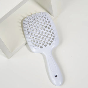 Janeke hair Comb Detangling Hair Brush Large Plate Massage Hollow Combs Out Hair Brushes Anti-Static Barber Salon Hair Styling Brush Afro Barbie