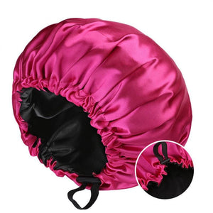 Double Layer Satin Hat Night Sleep Afro Barbie