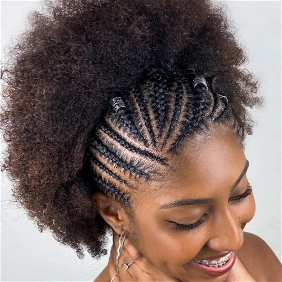 Frontal Afro Curly Wig Brazilian Afro Barbie