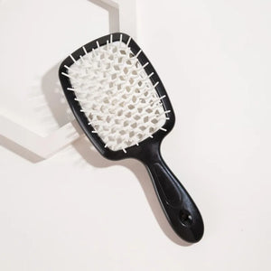 Janeke hair Comb Detangling Hair Brush Large Plate Massage Hollow Combs Out Hair Brushes Anti-Static Barber Salon Hair Styling Brush Afro Barbie