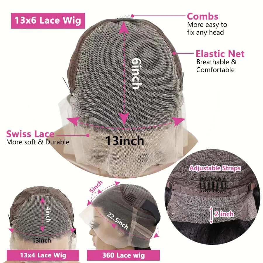 360 Full Lace Frontal Wig Brazilian Bone Straight 13x4 13x6 Transparent Lace Front Human Hair Wigs For Black Women Pre Plucked Wig Afro Barbie Shop