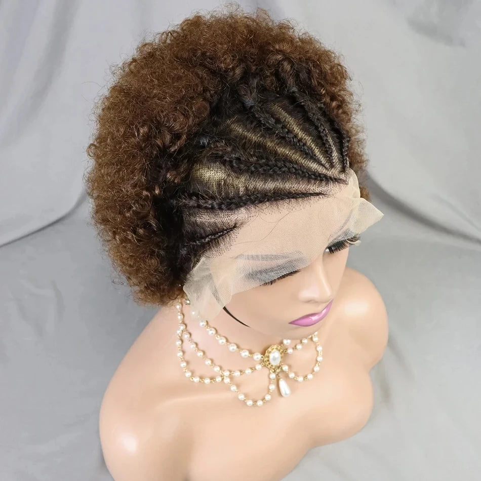 Frontal Afro Curly Wig Brazilian Afro Barbie