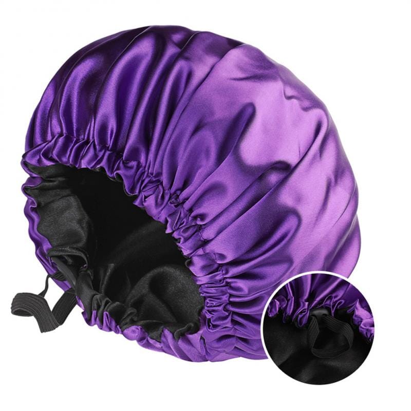 Double Layer Satin Hat Night Sleep Afro Barbie
