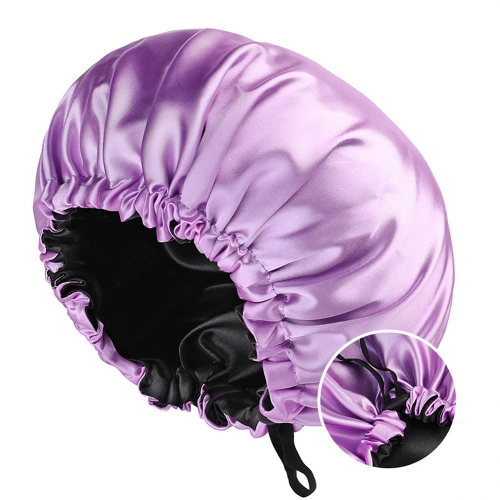 Double Layer Satin Hat Night Sleep Afro Barbie