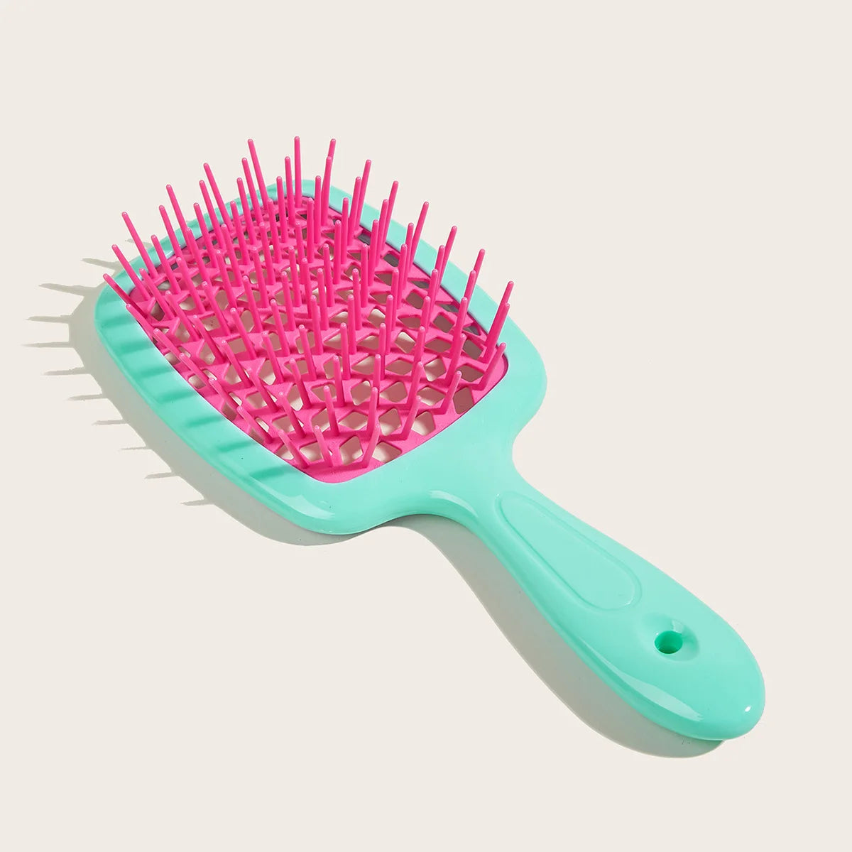 Janeke hair Comb Detangling Hair Brush Large Plate Massage Hollow Combs Out Hair Brushes Anti-Static Barber Salon Hair Styling Brush Afro Barbie