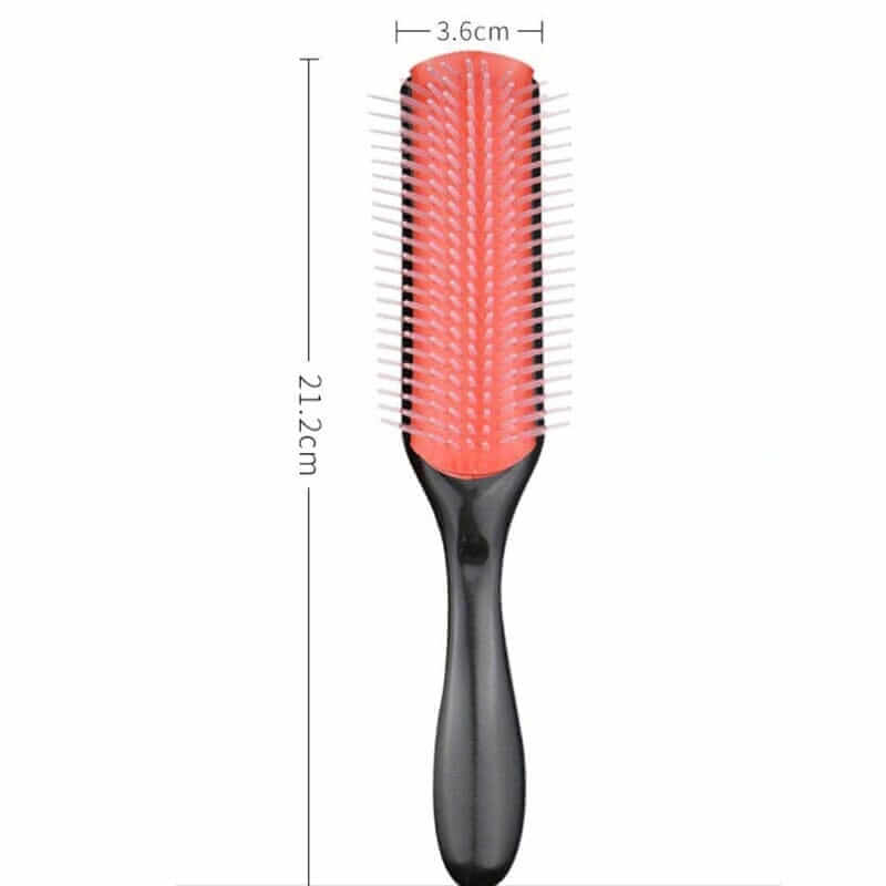 9-Rows Detangling Hair Brush Brush Afro Barbie