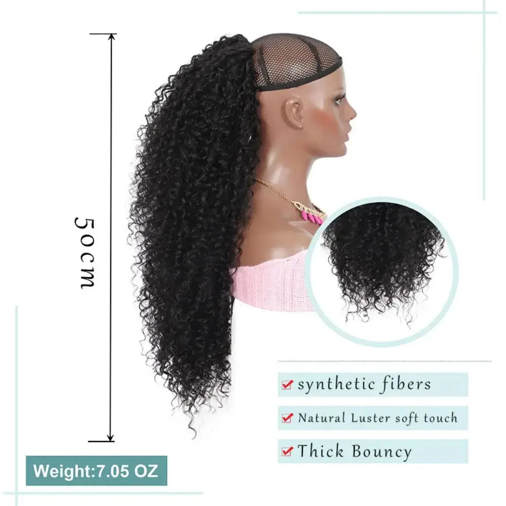 Curly Ponytail Extension Ponytail Afro Barbie