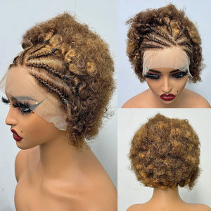 Frontal Afro Curly Wig Brazilian Afro Barbie