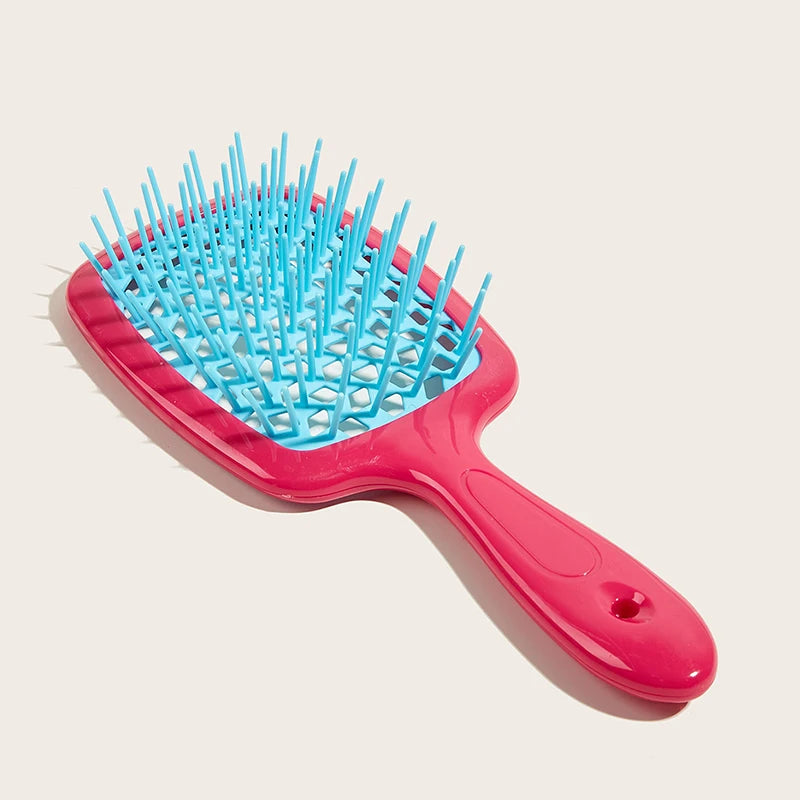 Janeke hair Comb Detangling Hair Brush Large Plate Massage Hollow Combs Out Hair Brushes Anti-Static Barber Salon Hair Styling Brush Afro Barbie