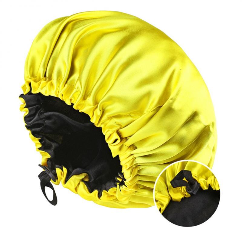 Double Layer Satin Hat Night Sleep Afro Barbie
