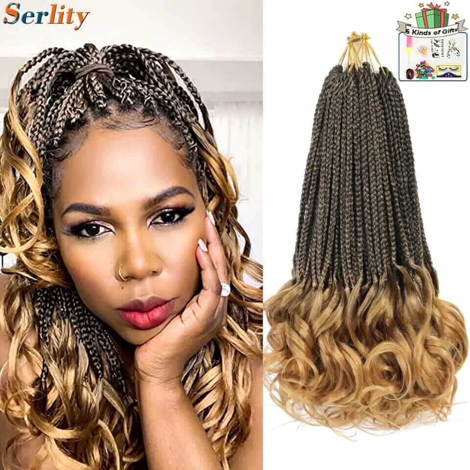 Short French Curls Braiding Hair 14 Inches Afro Barbie