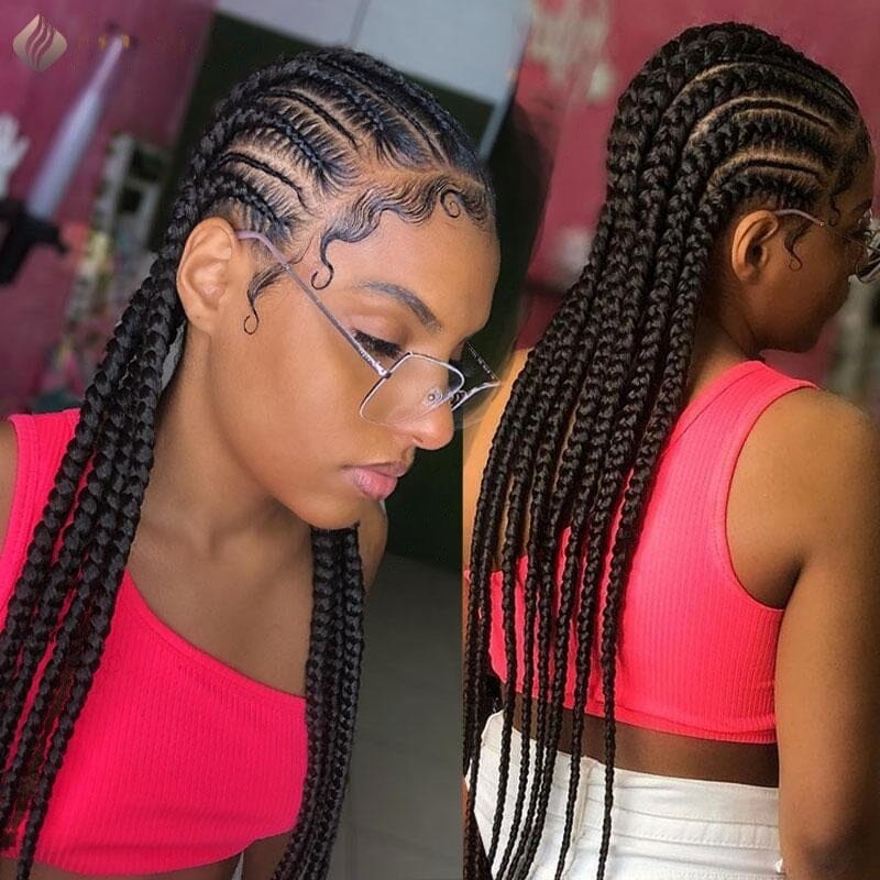 Cornrows Braided Wig Afro Barbie