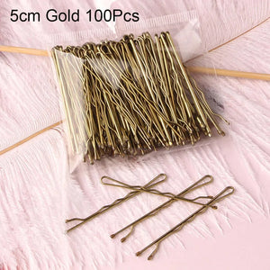 100PCS Women Hair Clip Metal - Afro Barbie