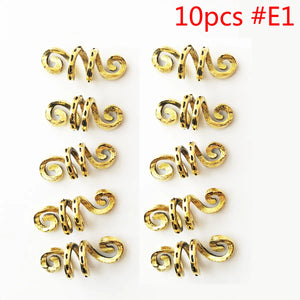  Charms Hair for Braids and Dreadlocks Rings Hair Acessories Afro Barbie Shop