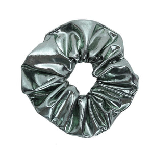 New Shinny Women Satin Hair Scrunchies Afro Barbie