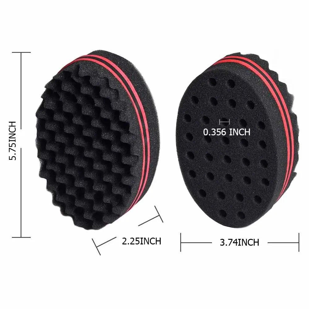 Hair Sponge Brush Magic Barber Twist Curl Sponge Dreads Locking Afro Coil Comb Tornado Care Tool(4PCS) Afro Barbie 