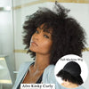 Afro Kinky Curly Wig Human Hair Short Wig Afro Barbie