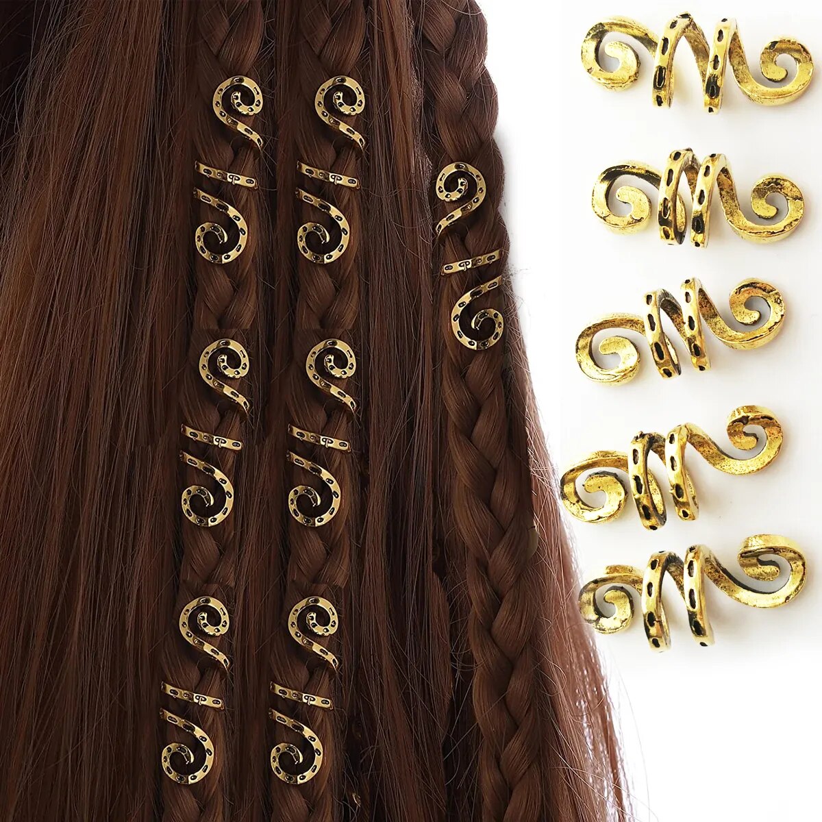 Charms Hair for Braids and Dreadlocks Rings Hair Acessories Afro Barbie Shop 