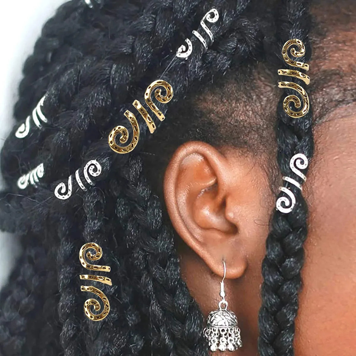 Charms Hair for Braids and Dreadlocks Rings Hair Acessories Afro Barbie Shop 