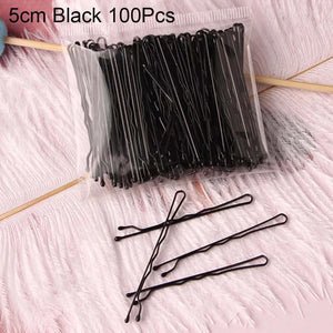 100PCS Women Hair Clip Metal - Afro Barbie