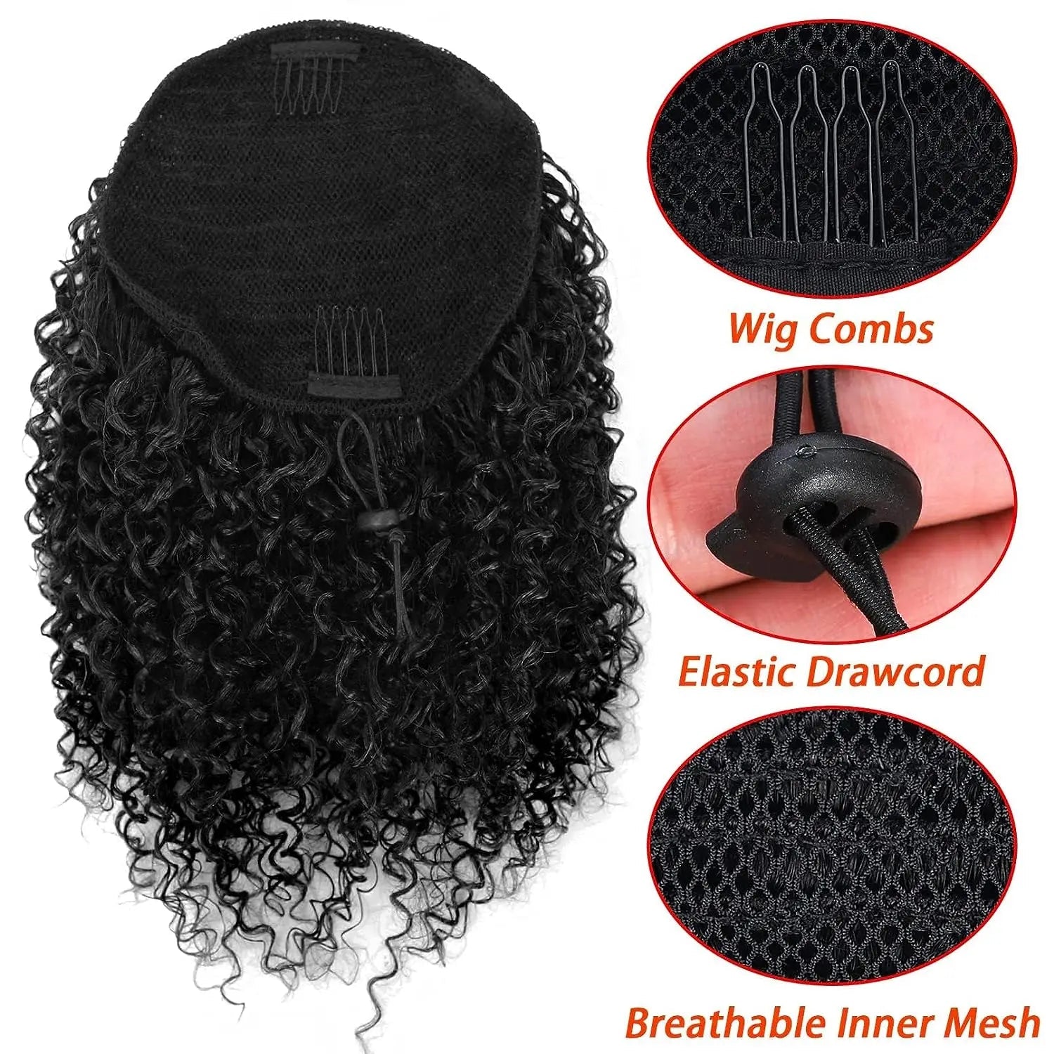 Synthetic Afro Drawstring Ponytail Afro Barbie 
