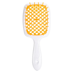 Janeke hair Comb Detangling Hair Brush Large Plate Massage Hollow Combs Out Hair Brushes Anti-Static Barber Salon Hair Styling Brush Afro Barbie 