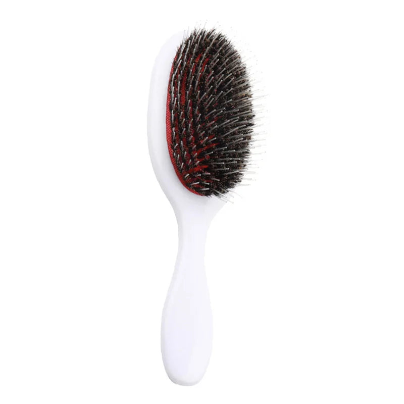 Oval Boar Bristle Hair Brush Styling Afro Barbie